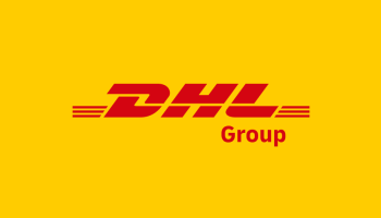 Logo van DHL Group